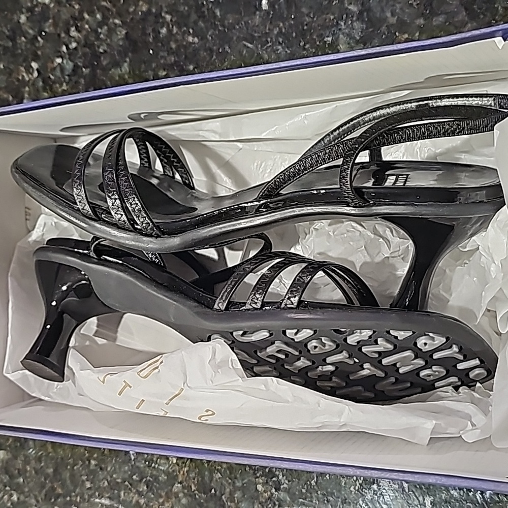 Stuart Weitzman Black Nappa Heels